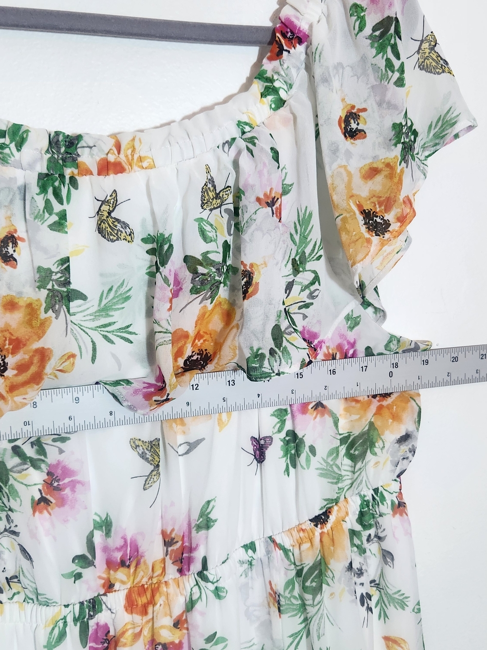 Torrid White Floral Maxi Dress Size 2X Wedding Guest Dress - Picture 6 of 9